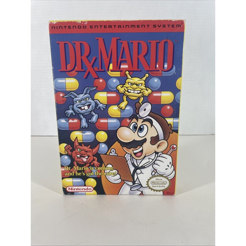 Dr. Mario (Nintendo NES, 1990) Complete With Box & Manual
